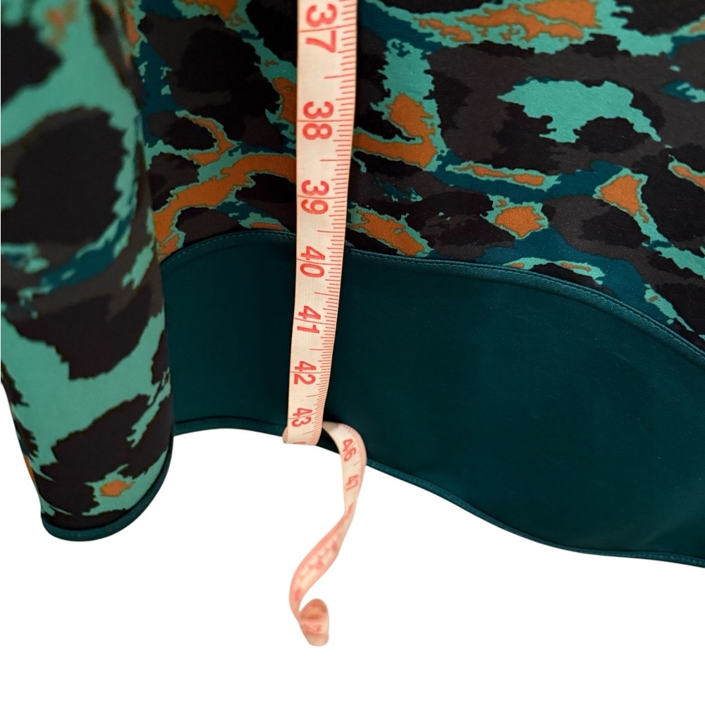 Chico's Green and Black Leopard-Print Midi Sheath Dress NWT - Picture 5 of 6